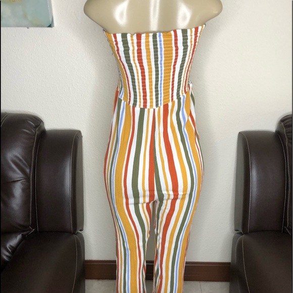 SOLD MEDIUM STRIPED ROMPER - Picture 3 of 3